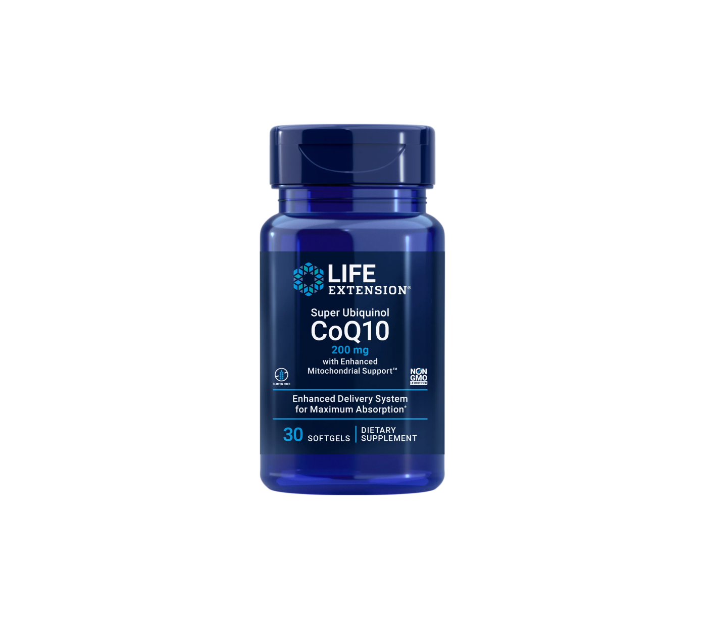 Life Extension Super Ubiquinol CoQ10 with Enhanced Mitochondrial Support™, 30 softgels for cell energy and heart health